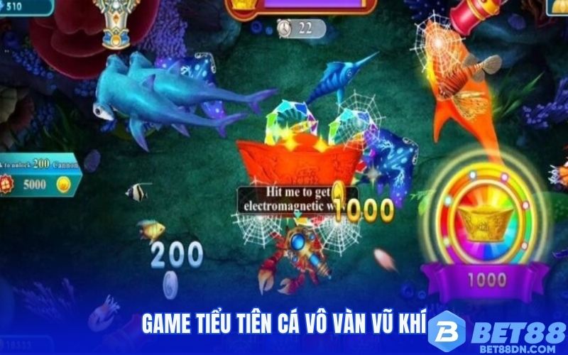 Game Tiểu Tiên Cá vô vàn vũ khí