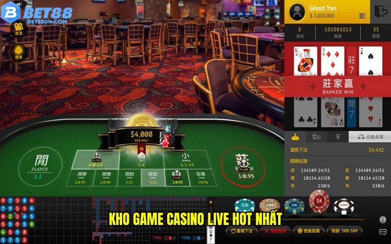 Kho game casino live hot nhất