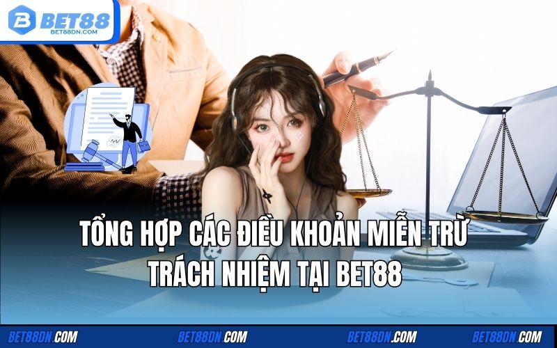 Tổng hợp các điều khoản miễn trừ trách nhiệm tại Bet88